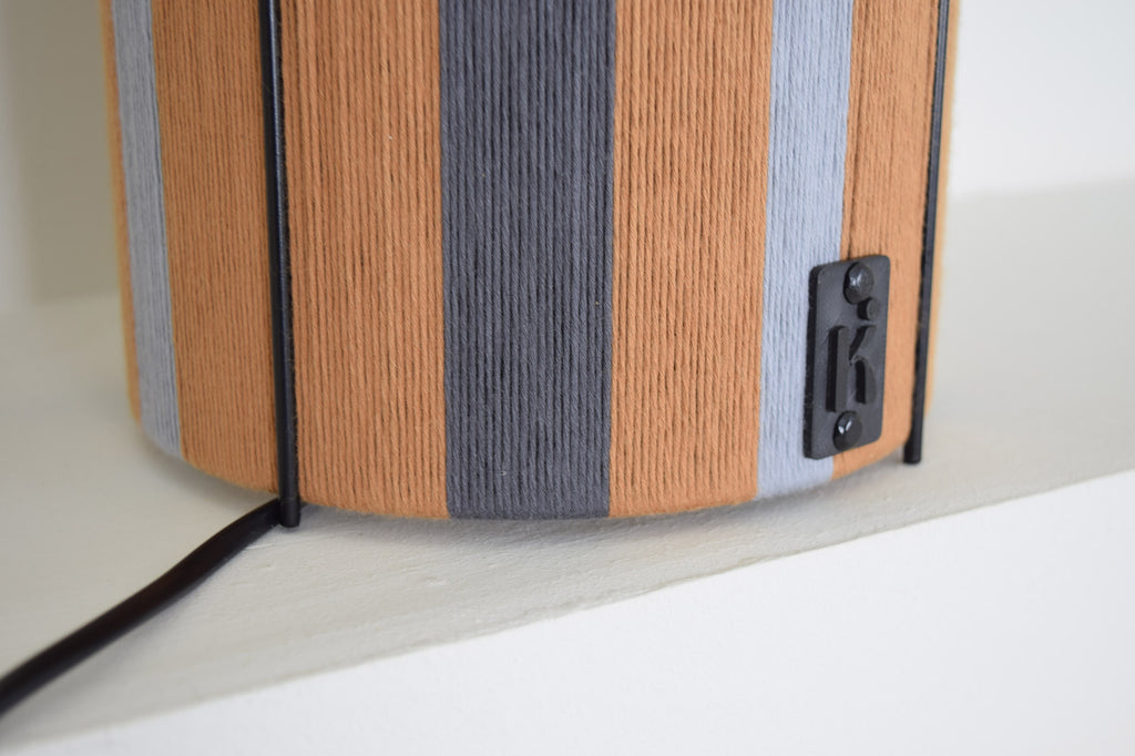 001 KAURI OK21 CAMEL-GRAY STRIPES O-GRAY M