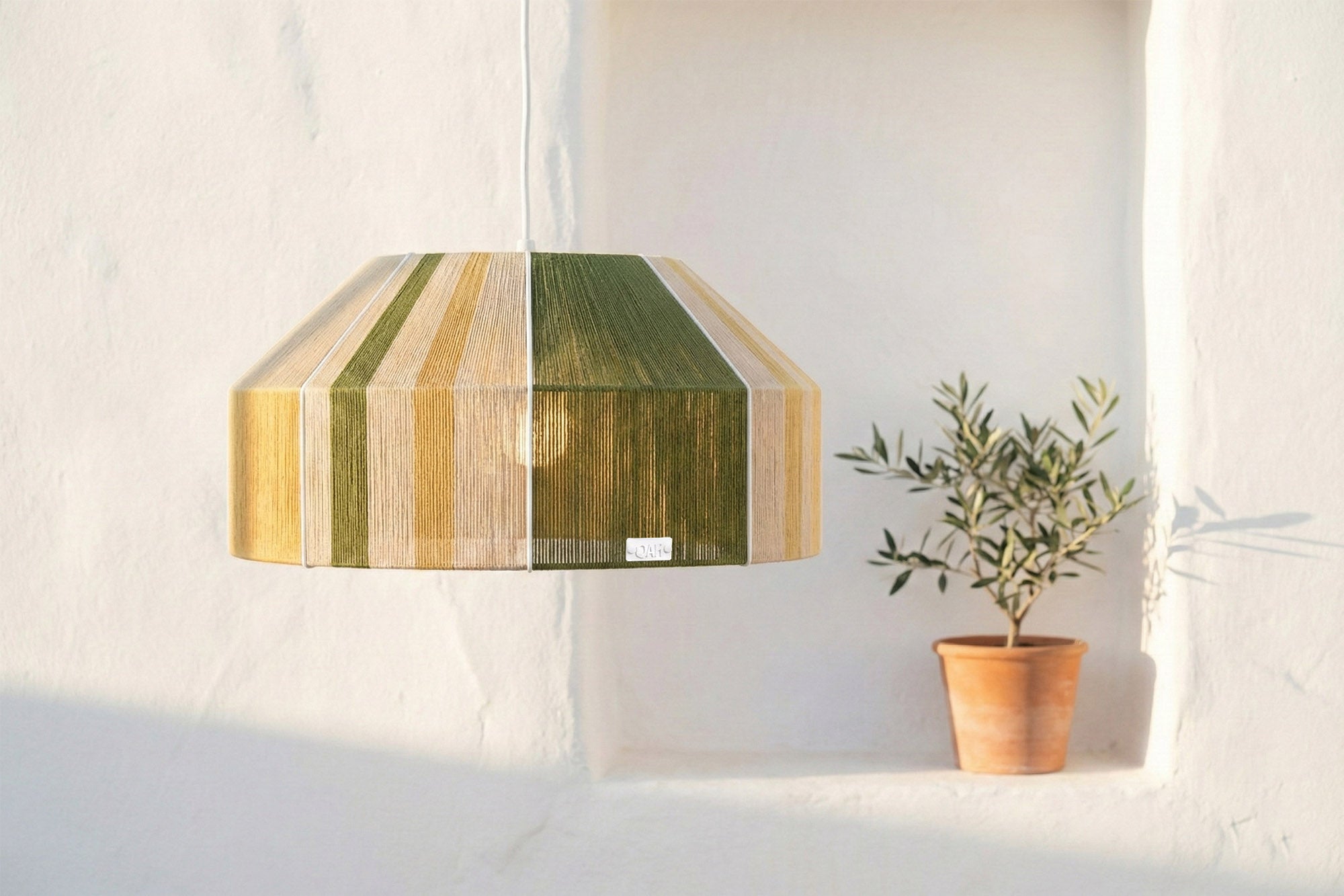 017 TIPU OK06 STRIPES MOSS GREEN-MUSTARD-RAW